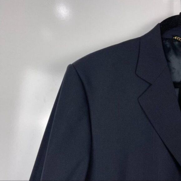 Dolce & Gabbana Navy Blue 3 Button Virgin Wool Blazer Suit Jacket Size IT 52 - Picture 3 of 13